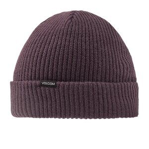 Volcom Polar Lined Beanie Black Plum One Size